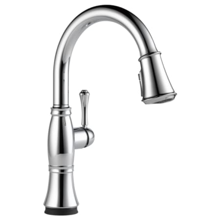 Delta Cassidy Pull-Down Kitchen Faucet with On/Off Touch Activation and Magnetic Docking Spray Head and ShieldSpray - Includes Lifetime Warranty Lumicoat Chrome